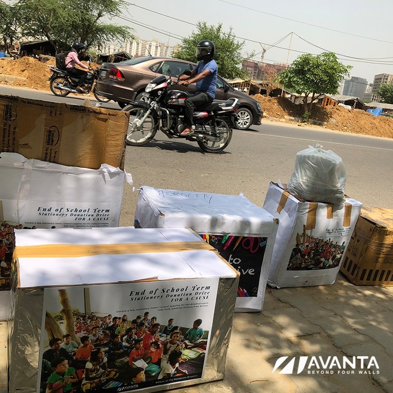 Stationary Donation Drive At Avanta Business Centres, 12-April-2019